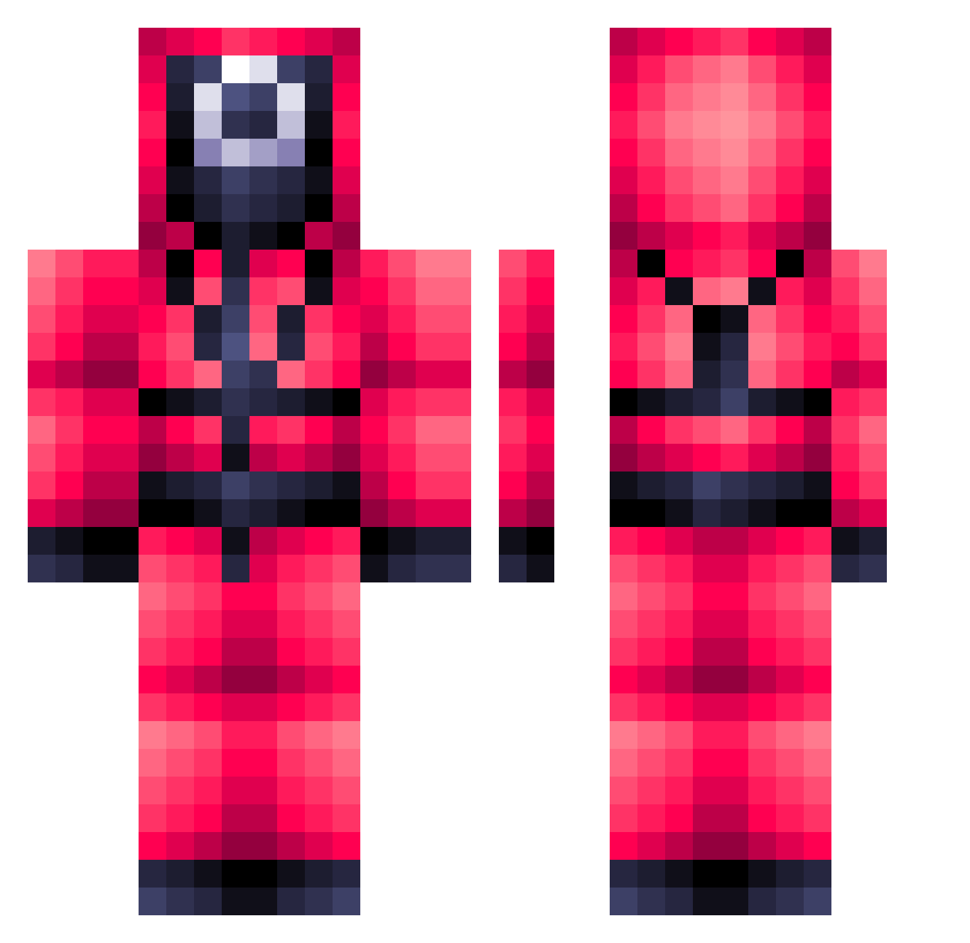 MarioMasson Minecraft skin, front and back view