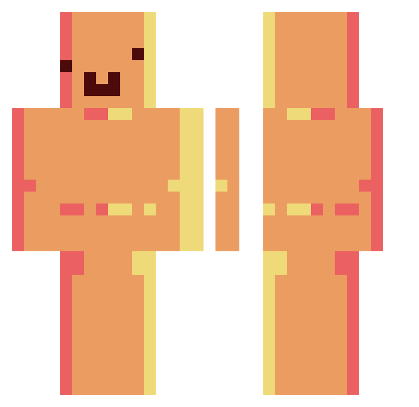 matzko Minecraft skin, front and back view