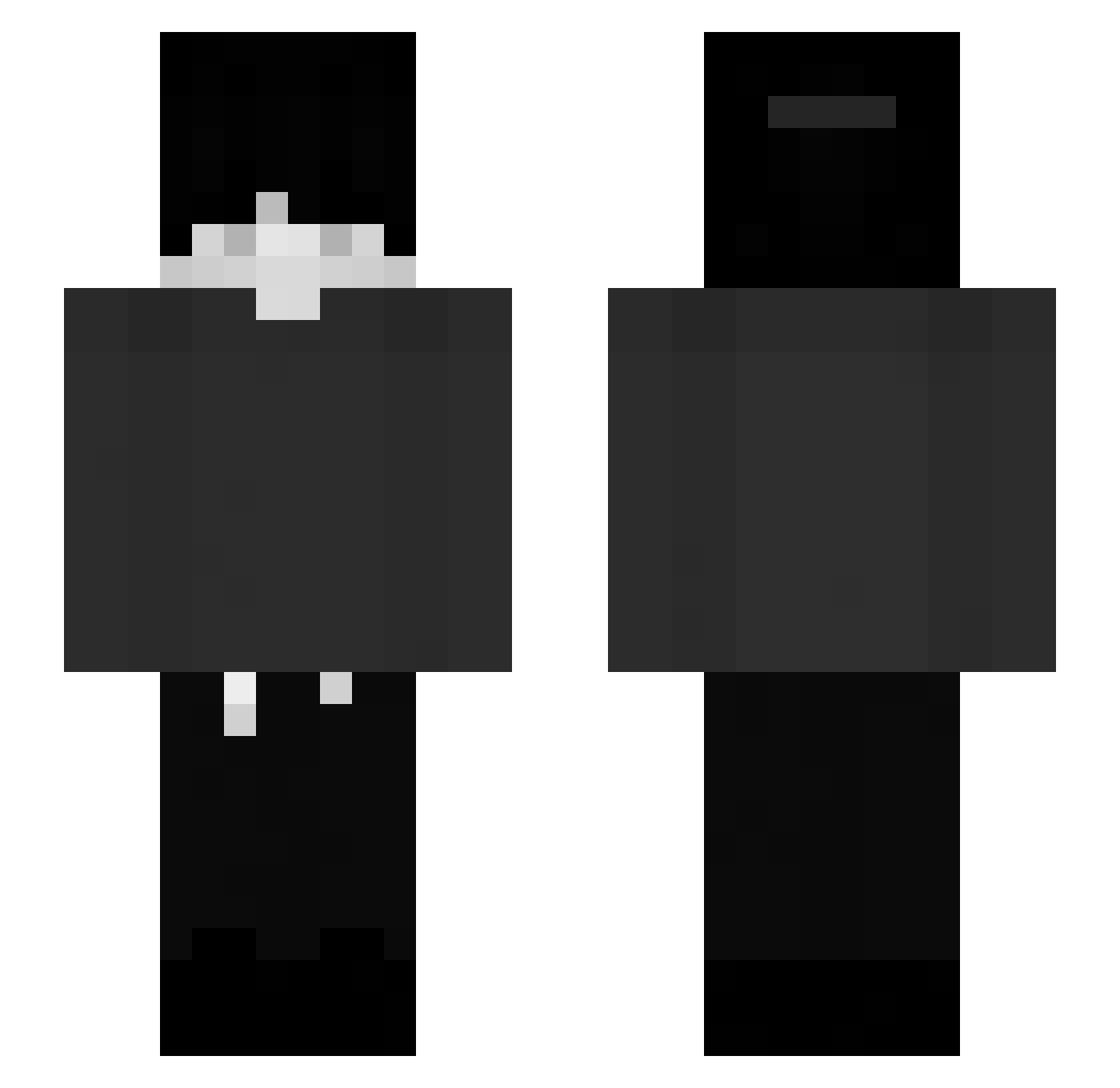 jagrr Minecraft skin, front and back view