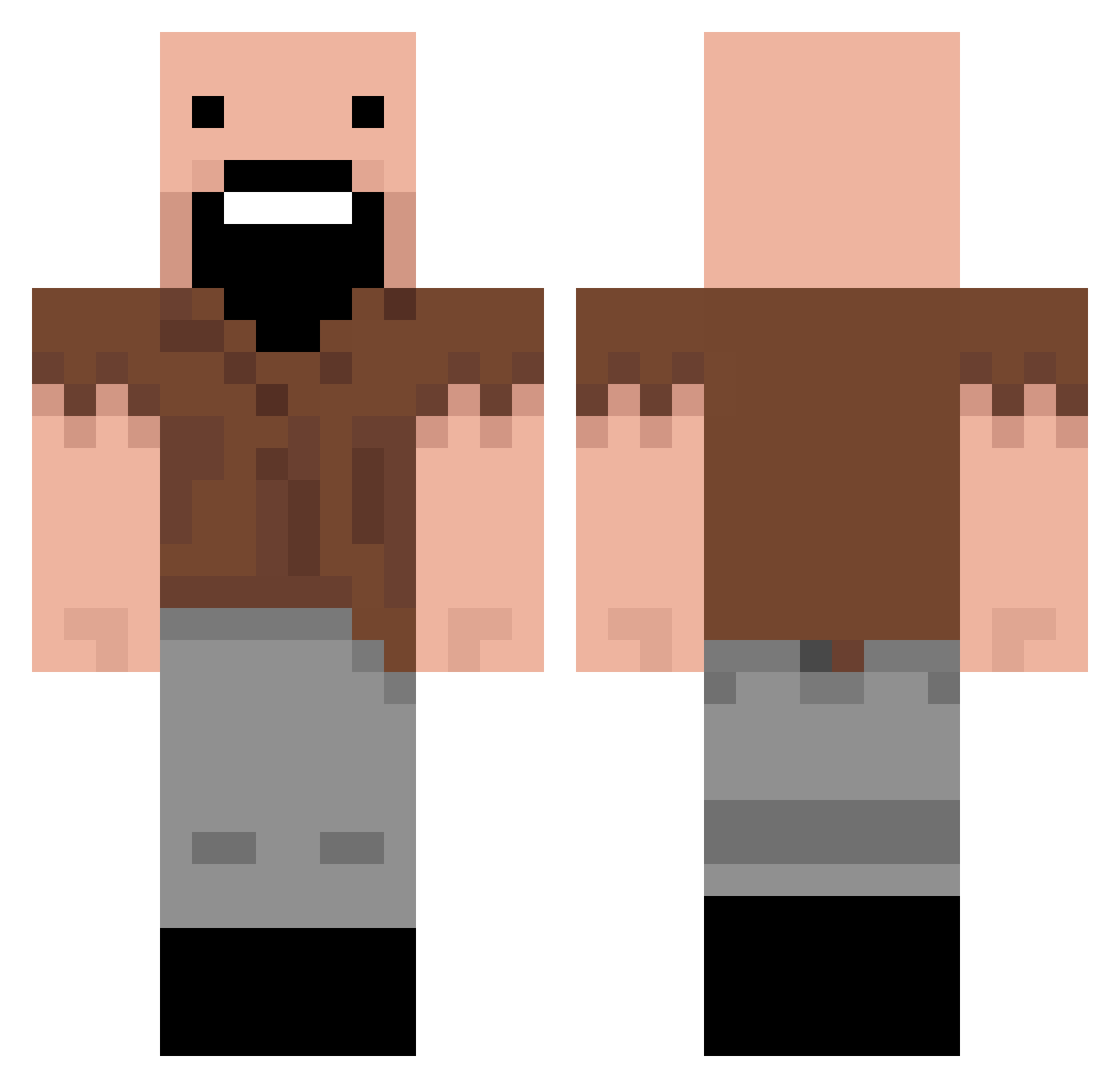DalajLamaPL Minecraft skin, front and back view