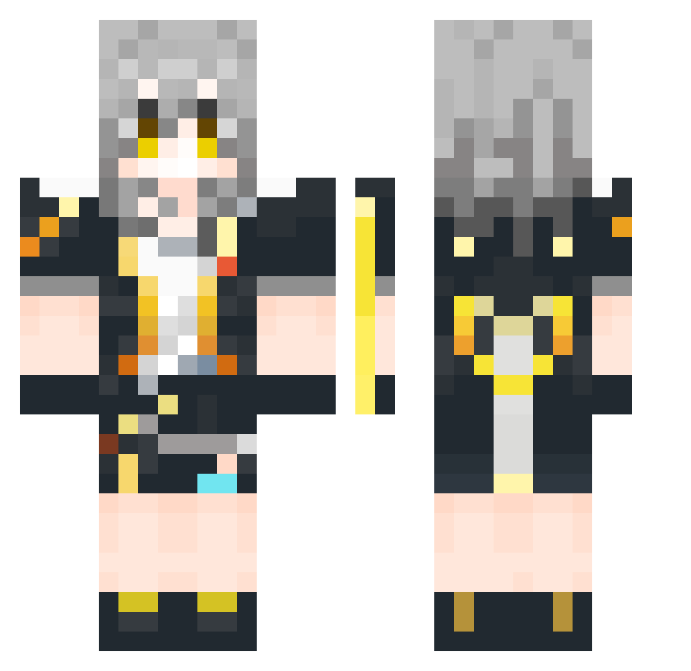 TaSaK1_kk Minecraft skin, front and back view
