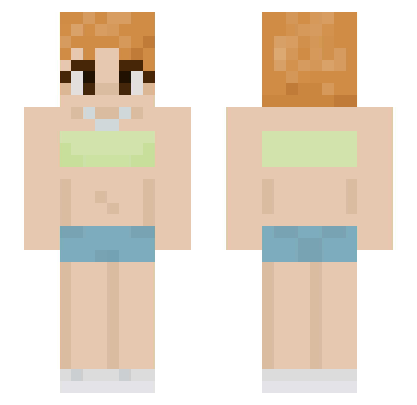 QueenSmoochie Minecraft skin, front and back view