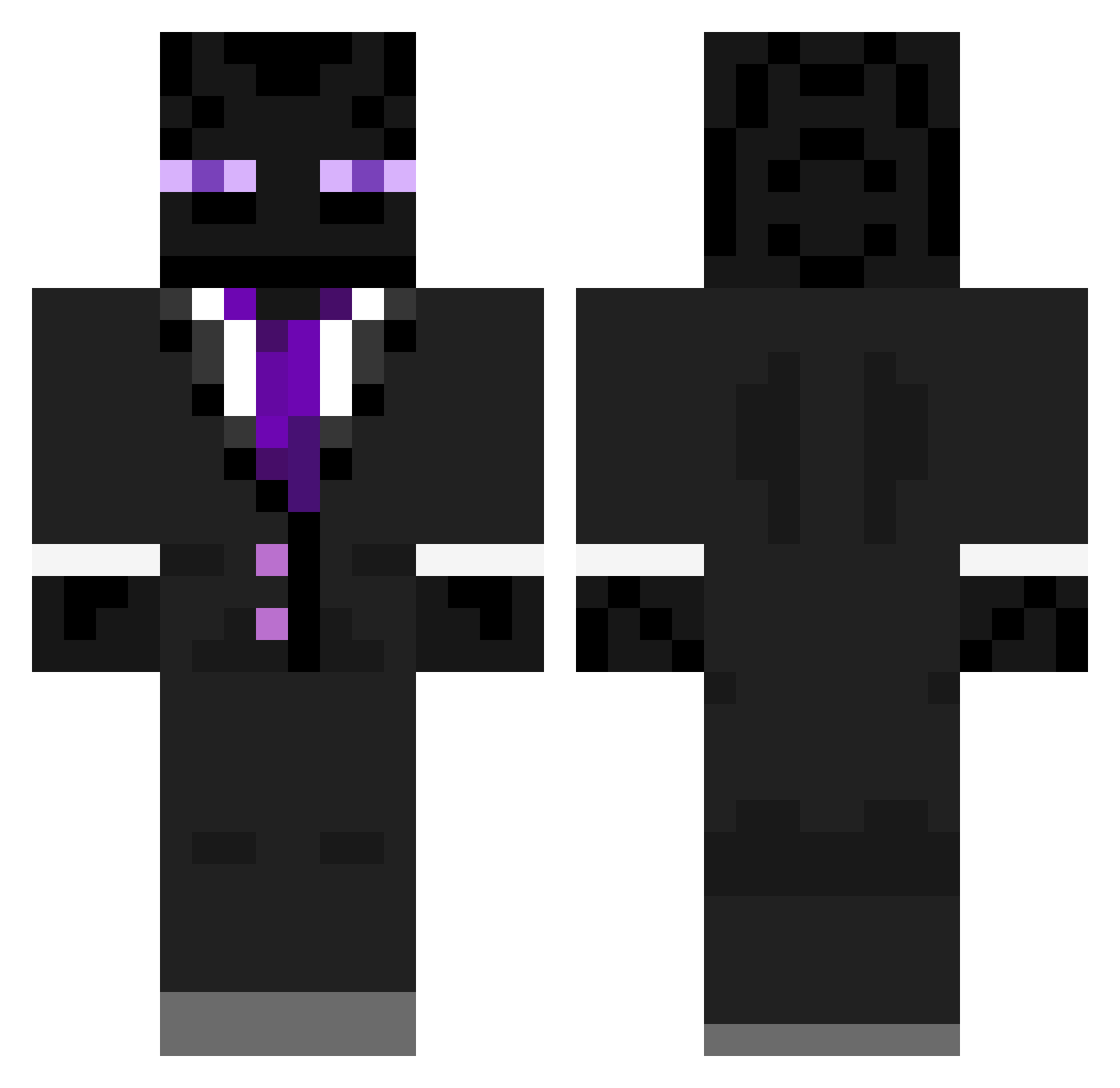 Rhino2922 Minecraft skin, front and back view