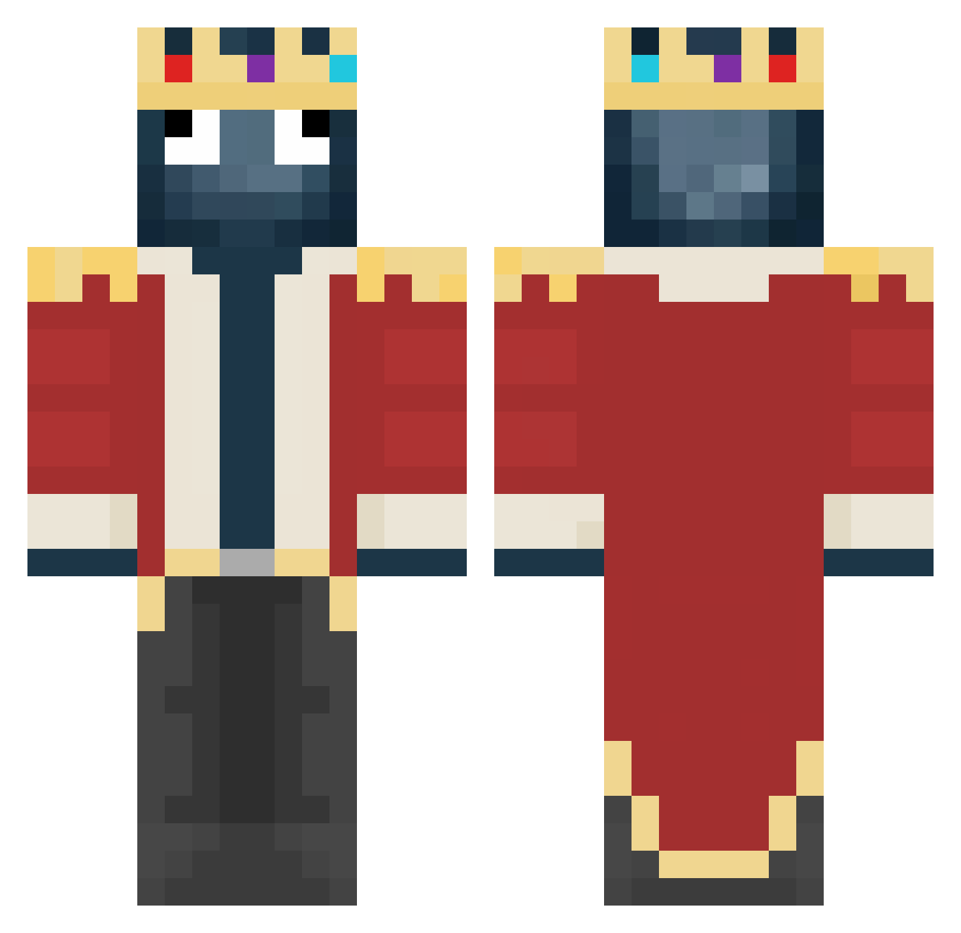 Hord3_Slay3r Minecraft skin, front and back view