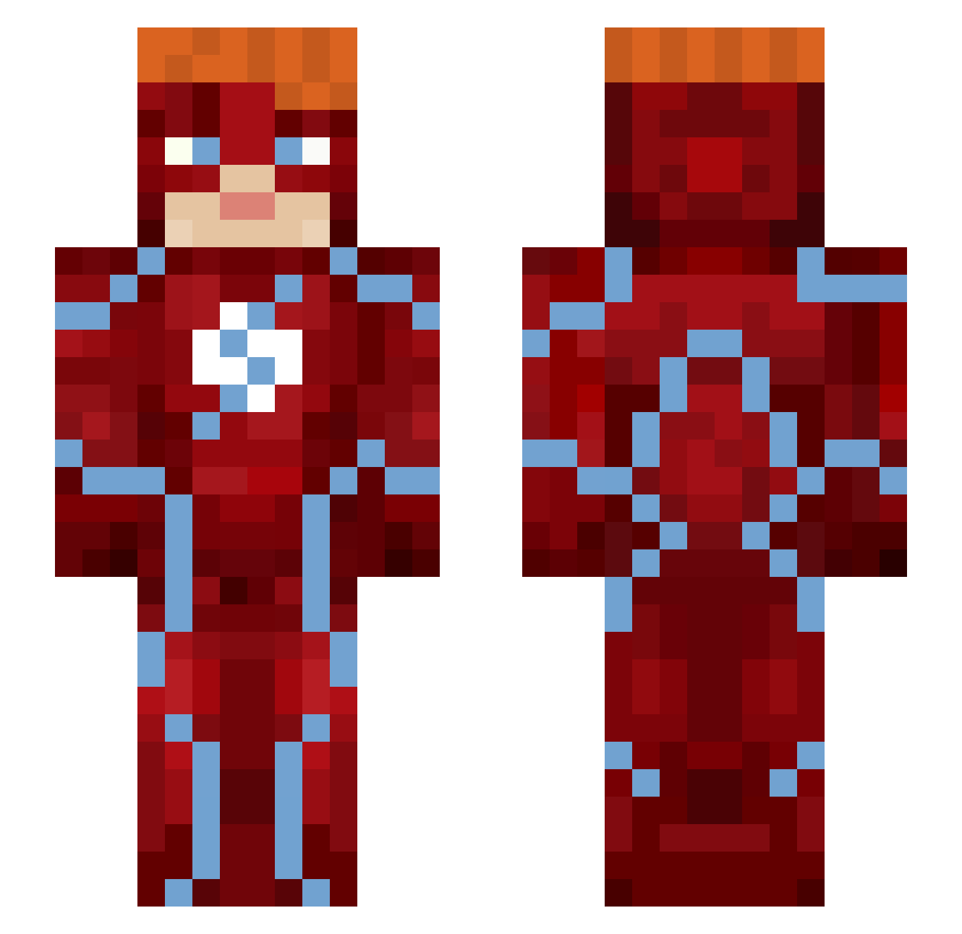 _Misery__ Minecraft skin, front and back view