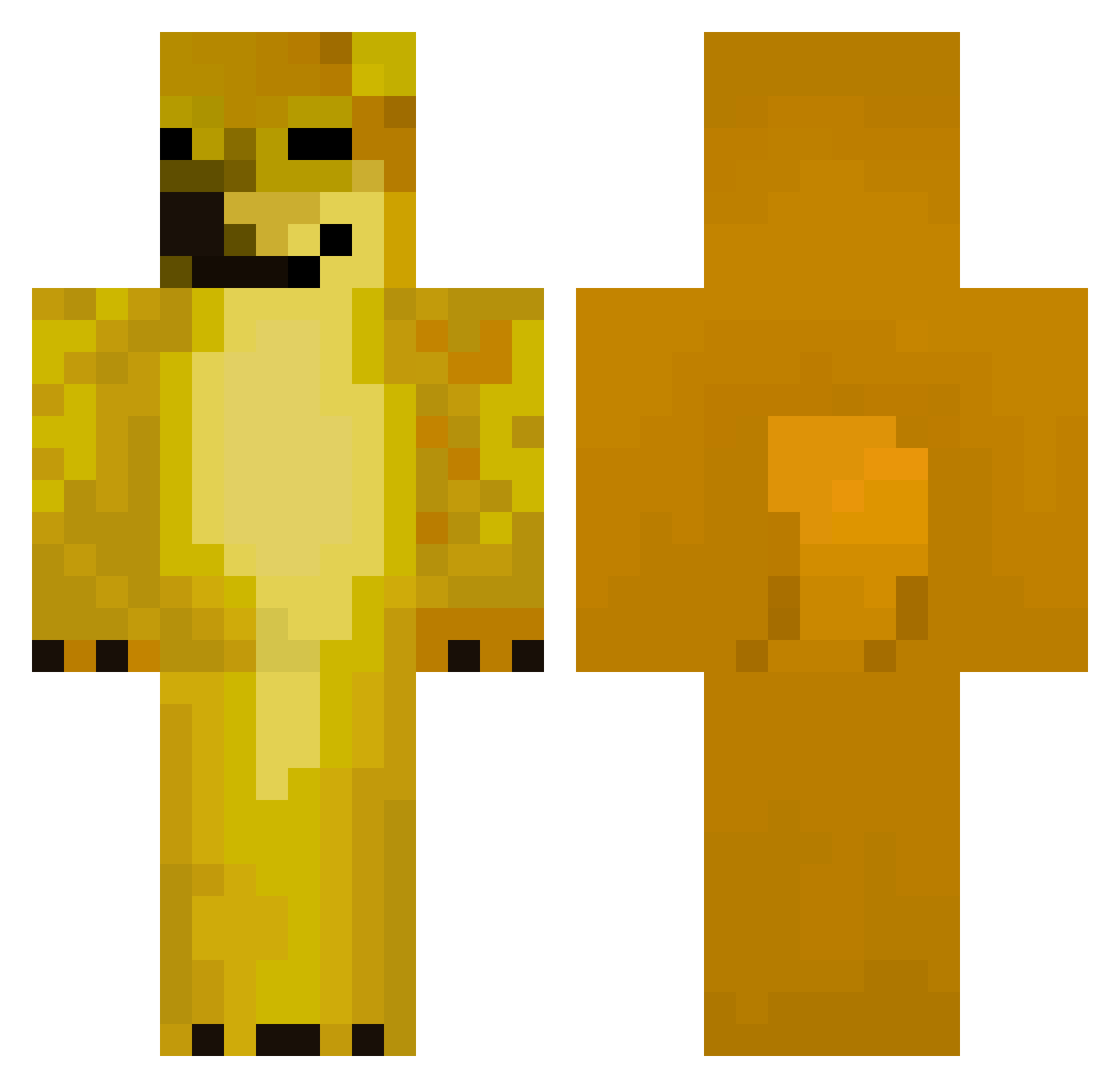 Dijkmeneer Minecraft skin, front and back view