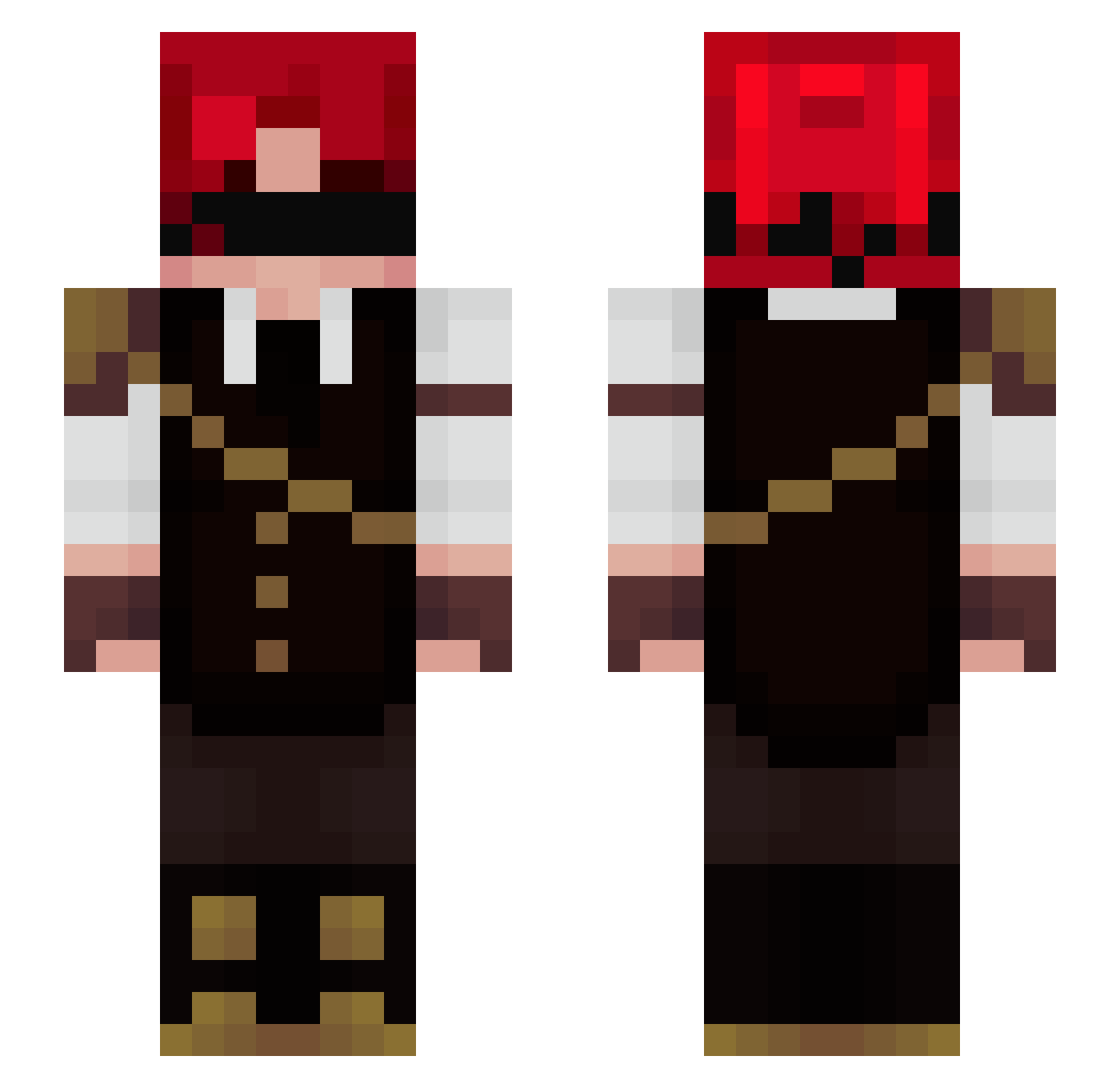 Szeinn Minecraft skin, front and back view