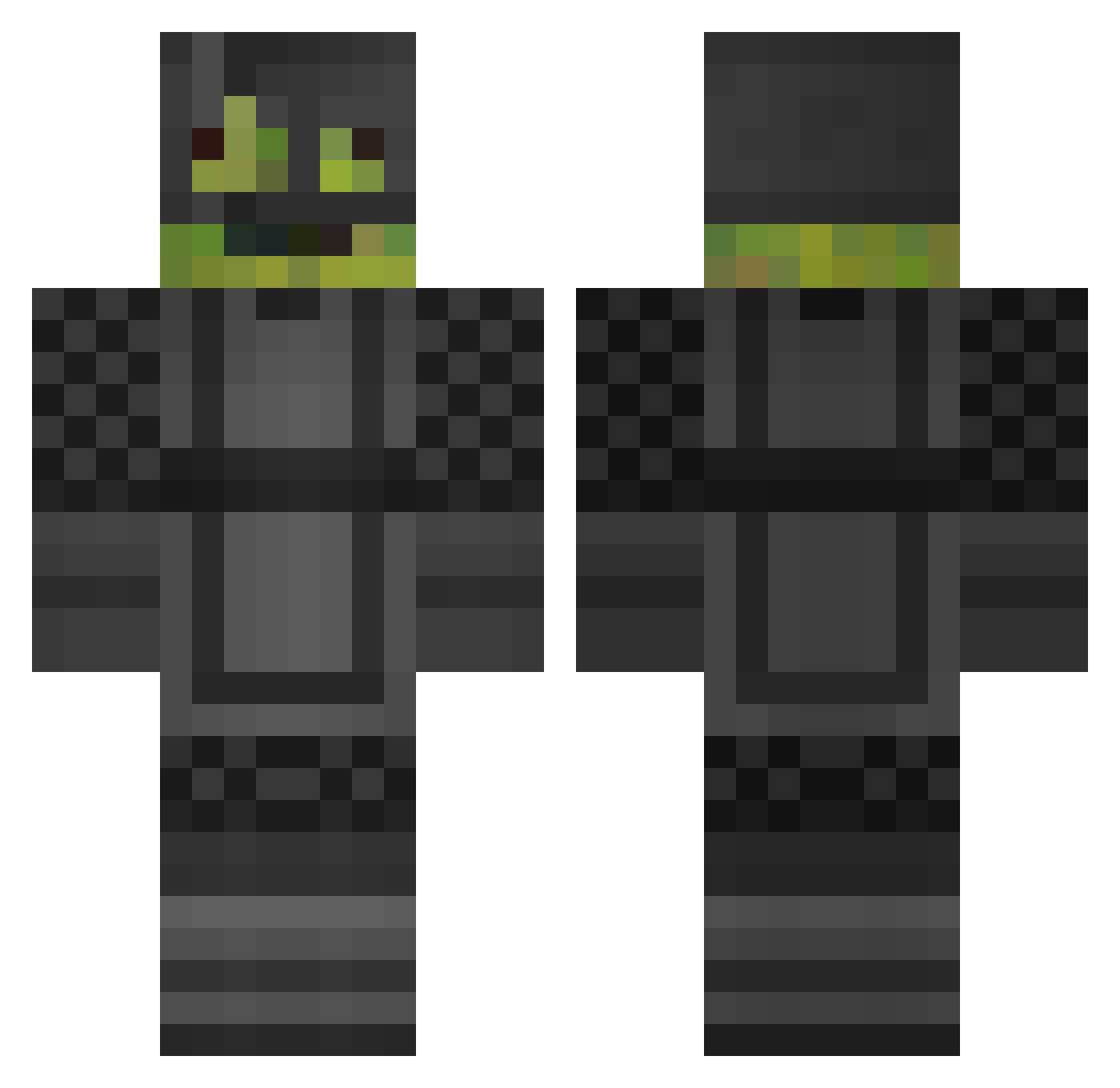 cz88 Minecraft skin, front and back view