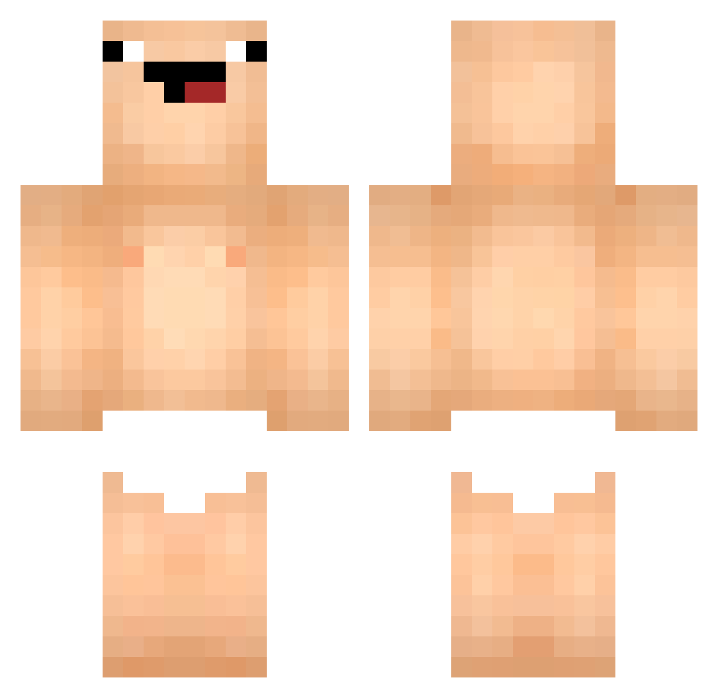 Succon_Medik3476 Minecraft skin, front and back view