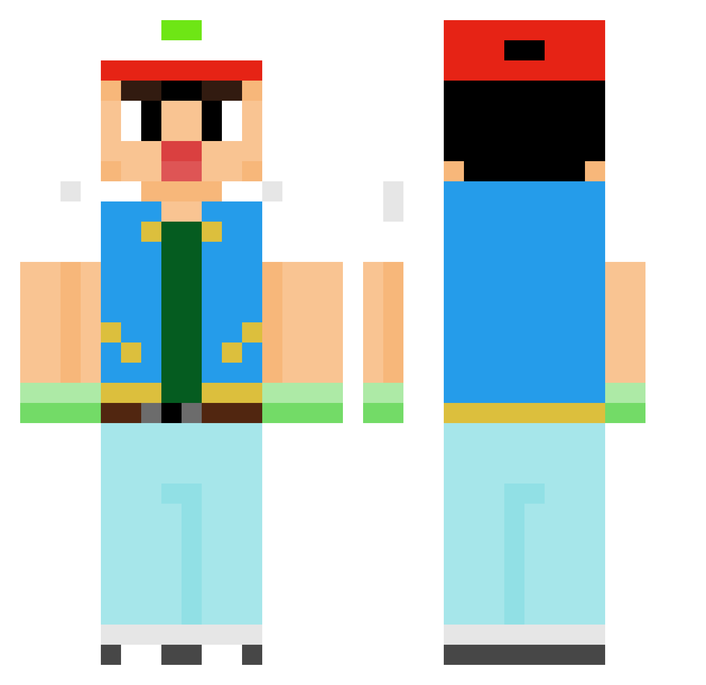 G_C33 Minecraft skin, front and back view