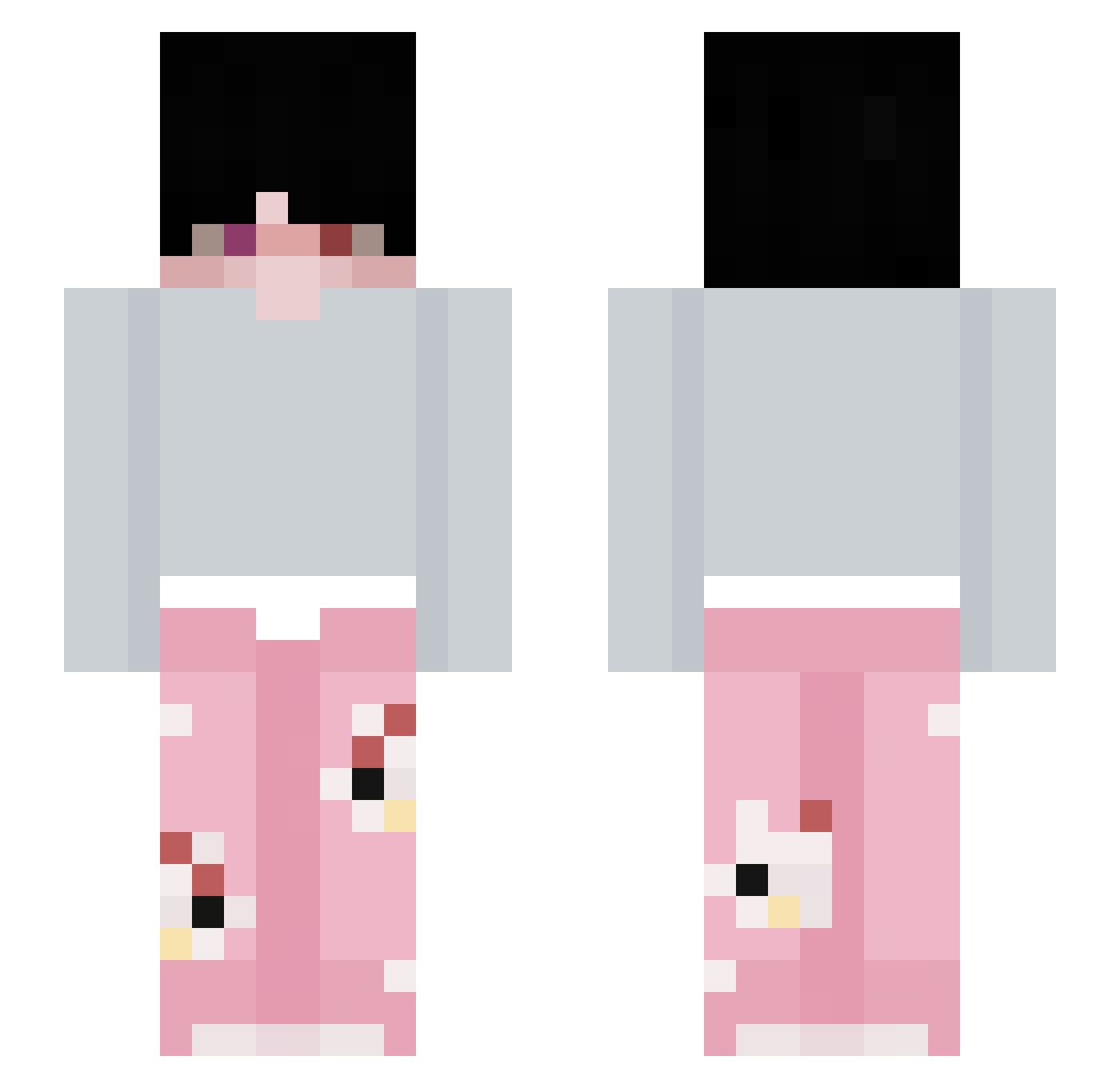 ativik Minecraft skin, front and back view