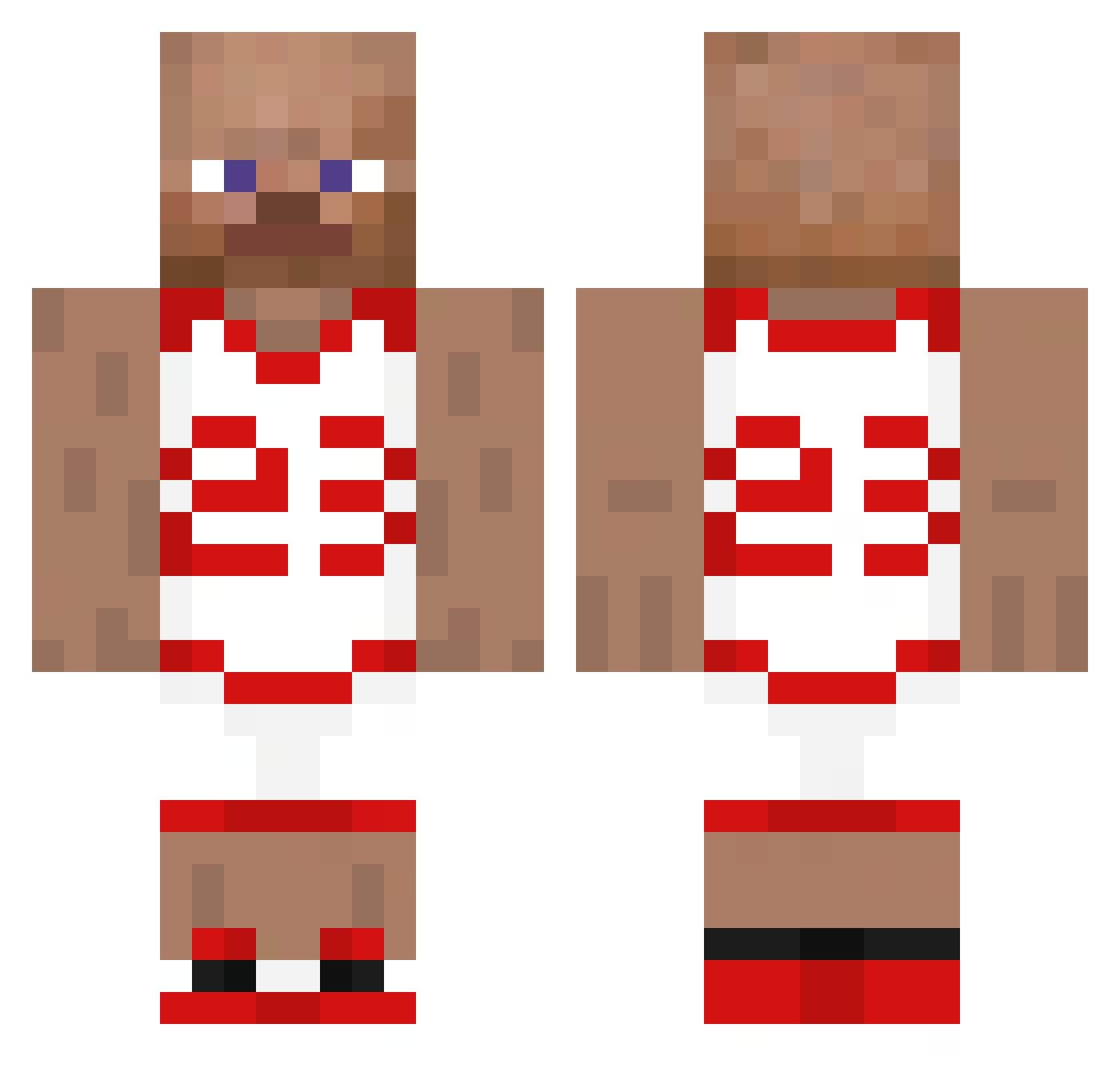 execrated_ Minecraft skin, front and back view