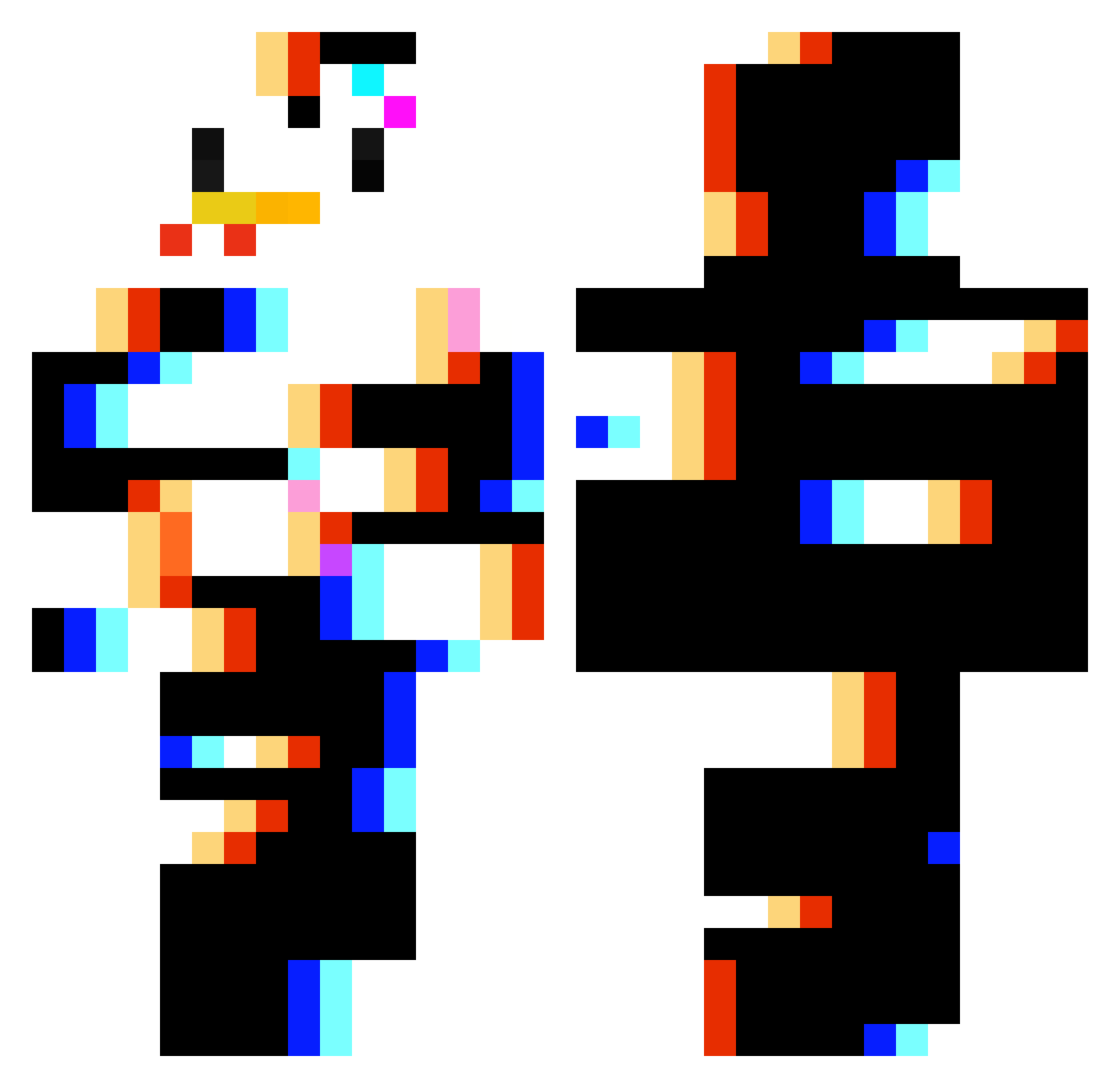 micah139 Minecraft skin, front and back view