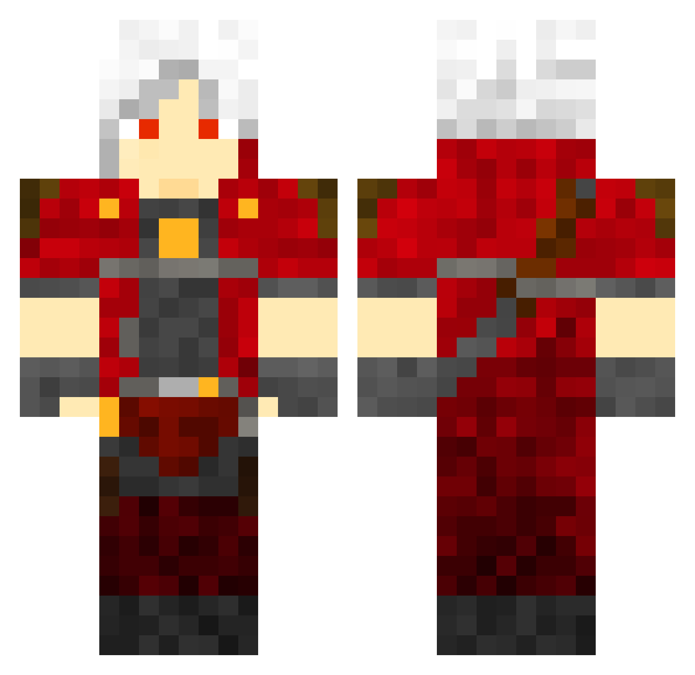 ScorpionSlayer69 Minecraft skin, front and back view