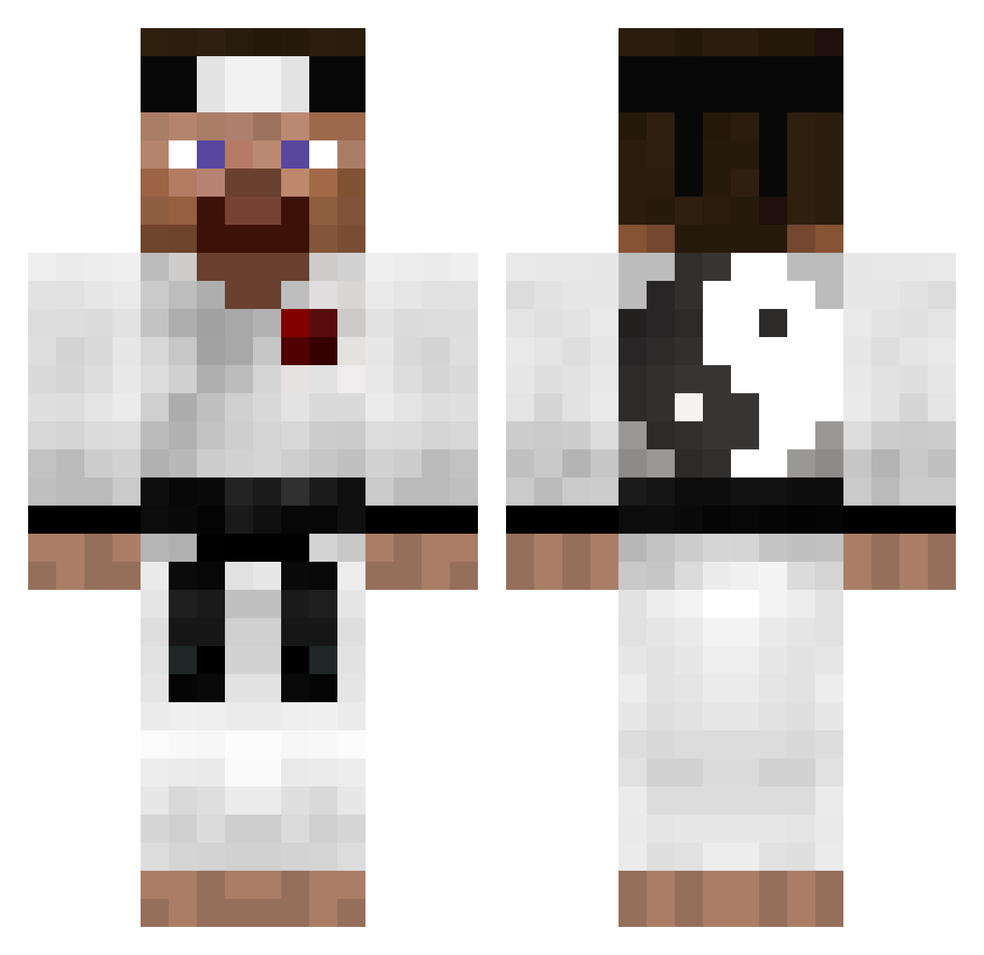Awese Minecraft skin, front and back view