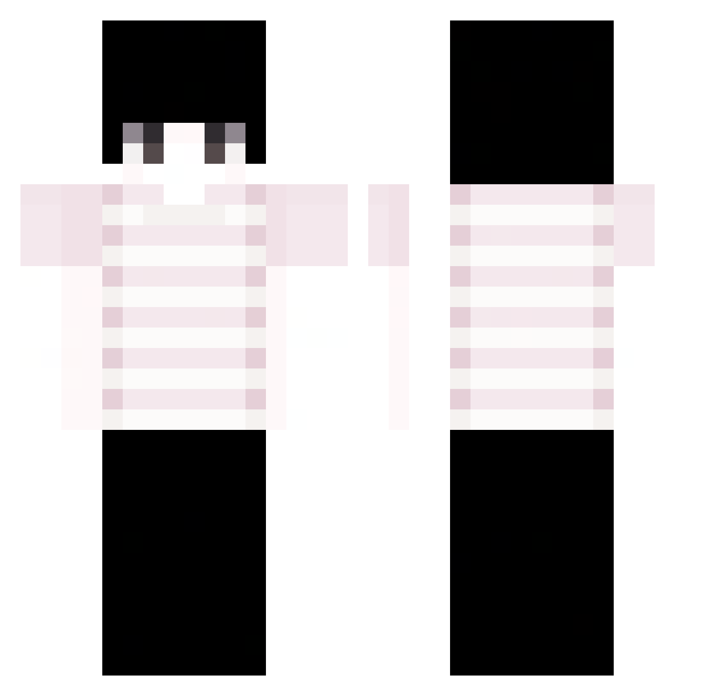 Shifted0_0 Minecraft skin, front and back view