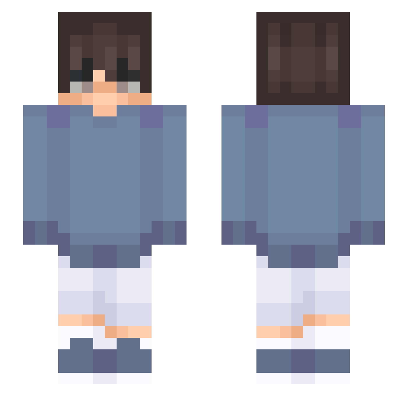 Raulrrrr01 Minecraft skin, front and back view