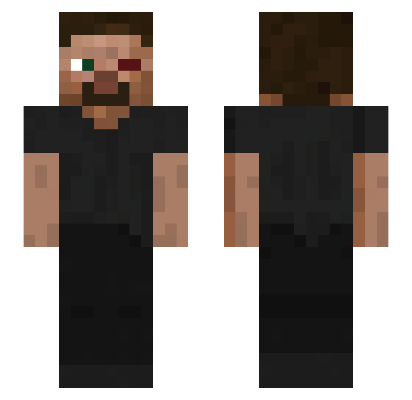N3x4r_ Minecraft skin, front and back view