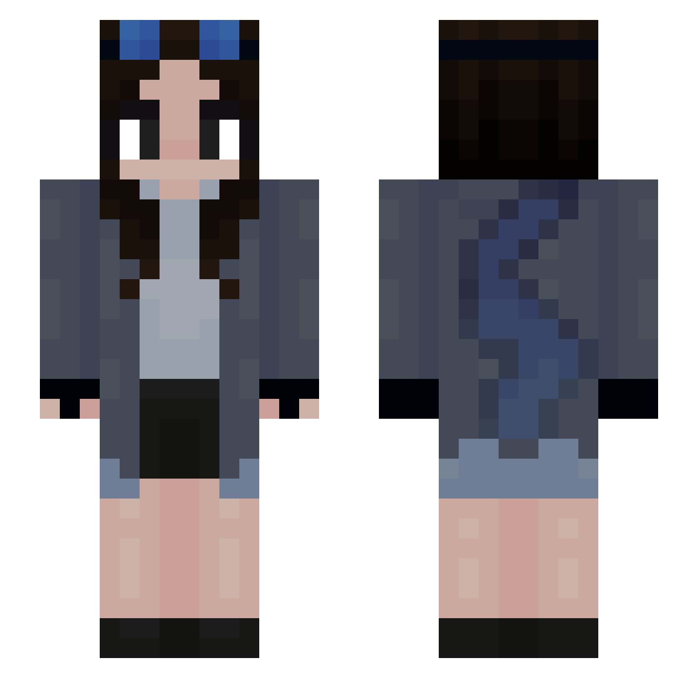 rainyy_vibes Minecraft skin, front and back view