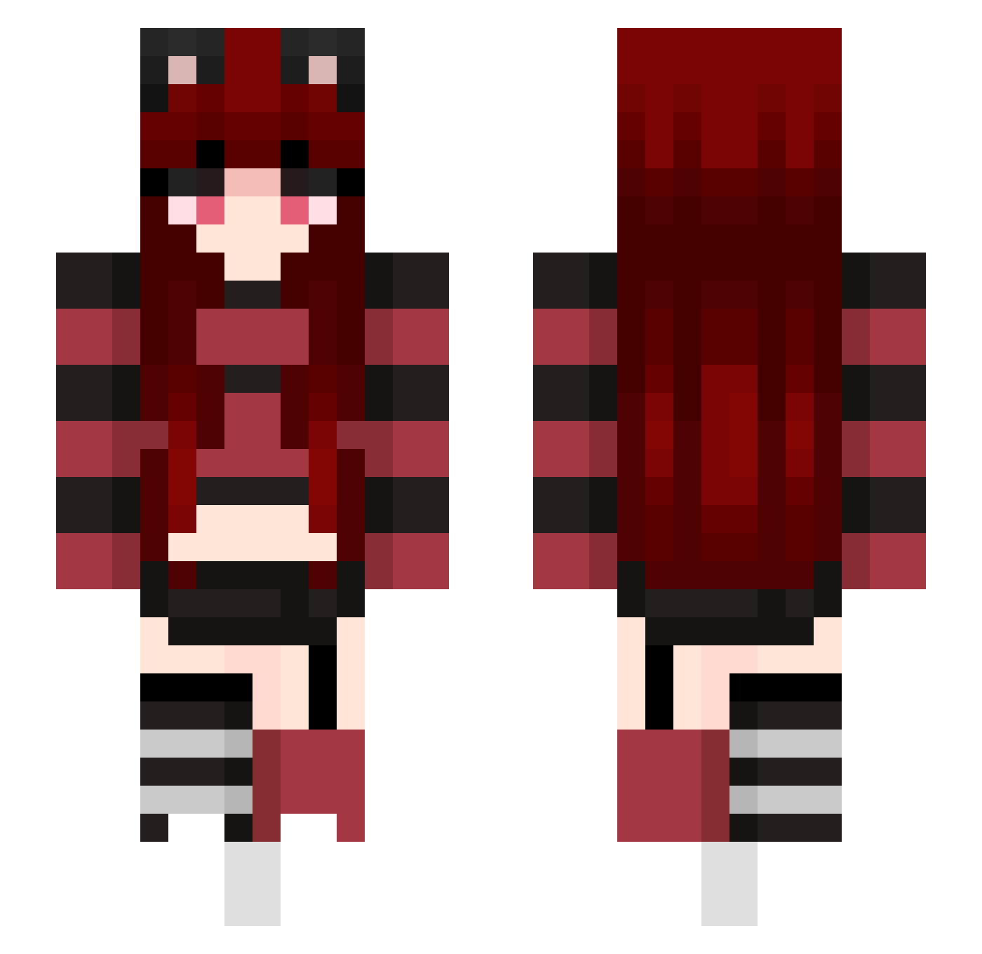 SofyPT Minecraft skin, front and back view