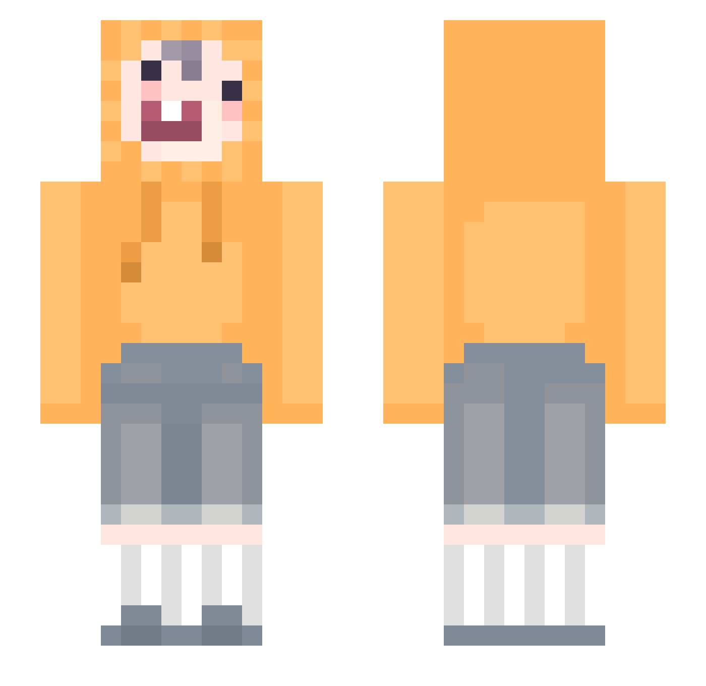 Volodia_192 Minecraft skin, front and back view