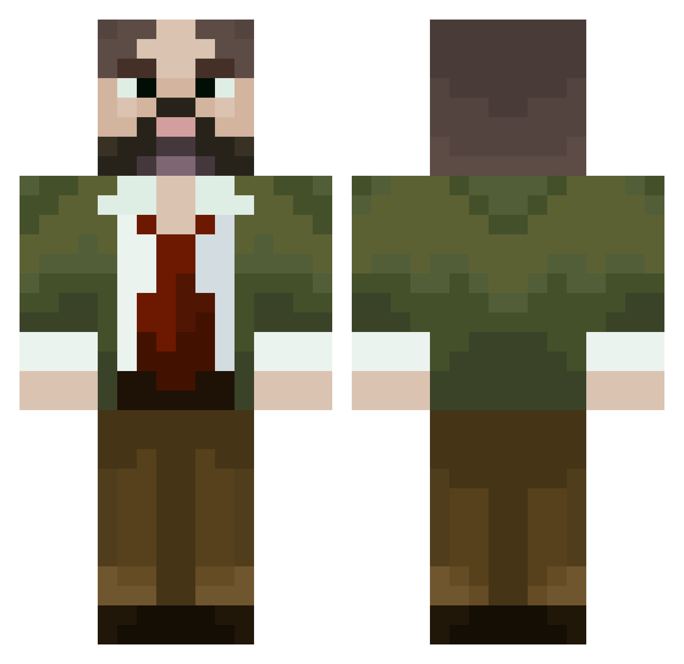 joe_mp3 Minecraft skin, front and back view