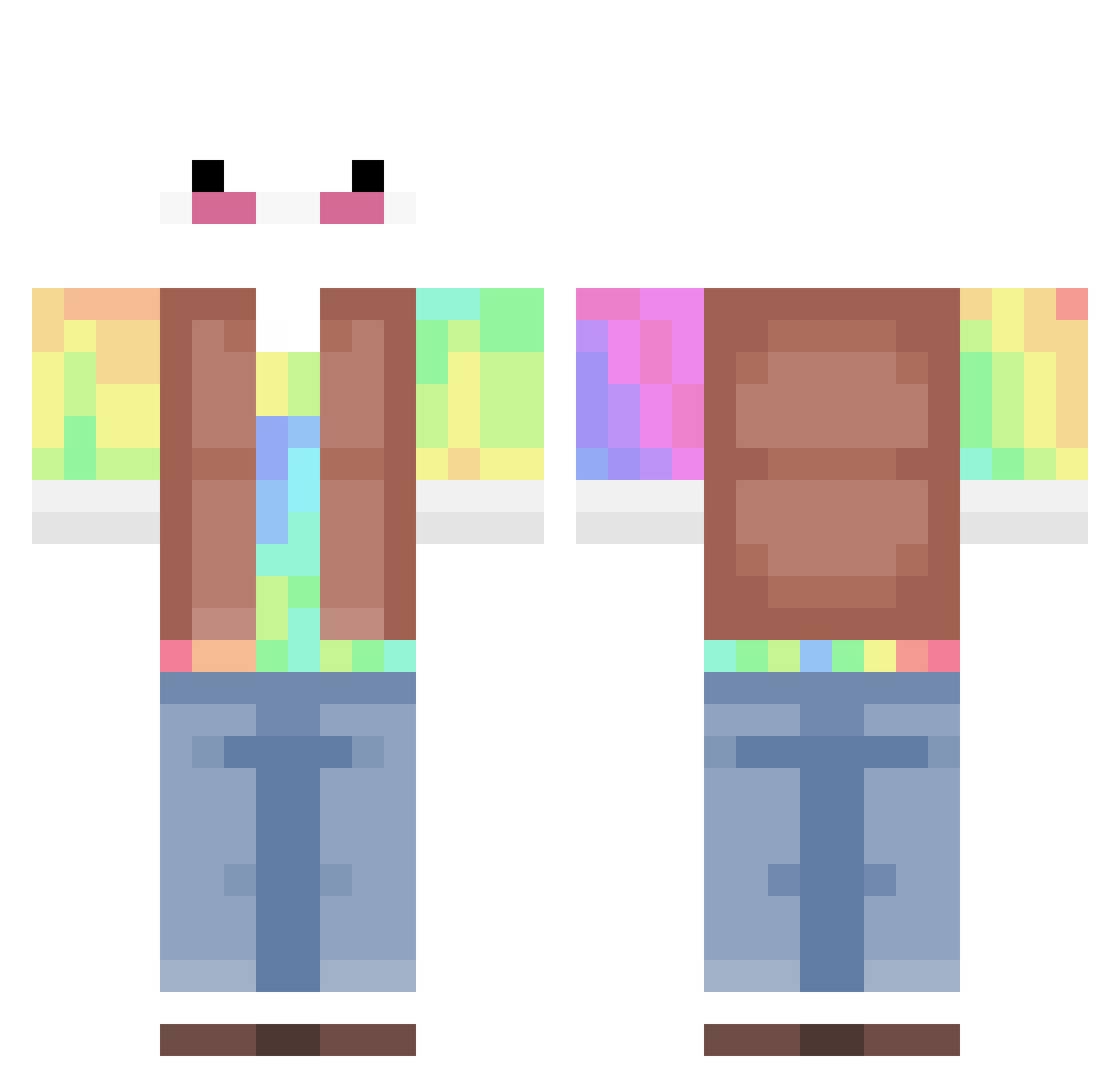 ungabunga__ Minecraft skin, front and back view