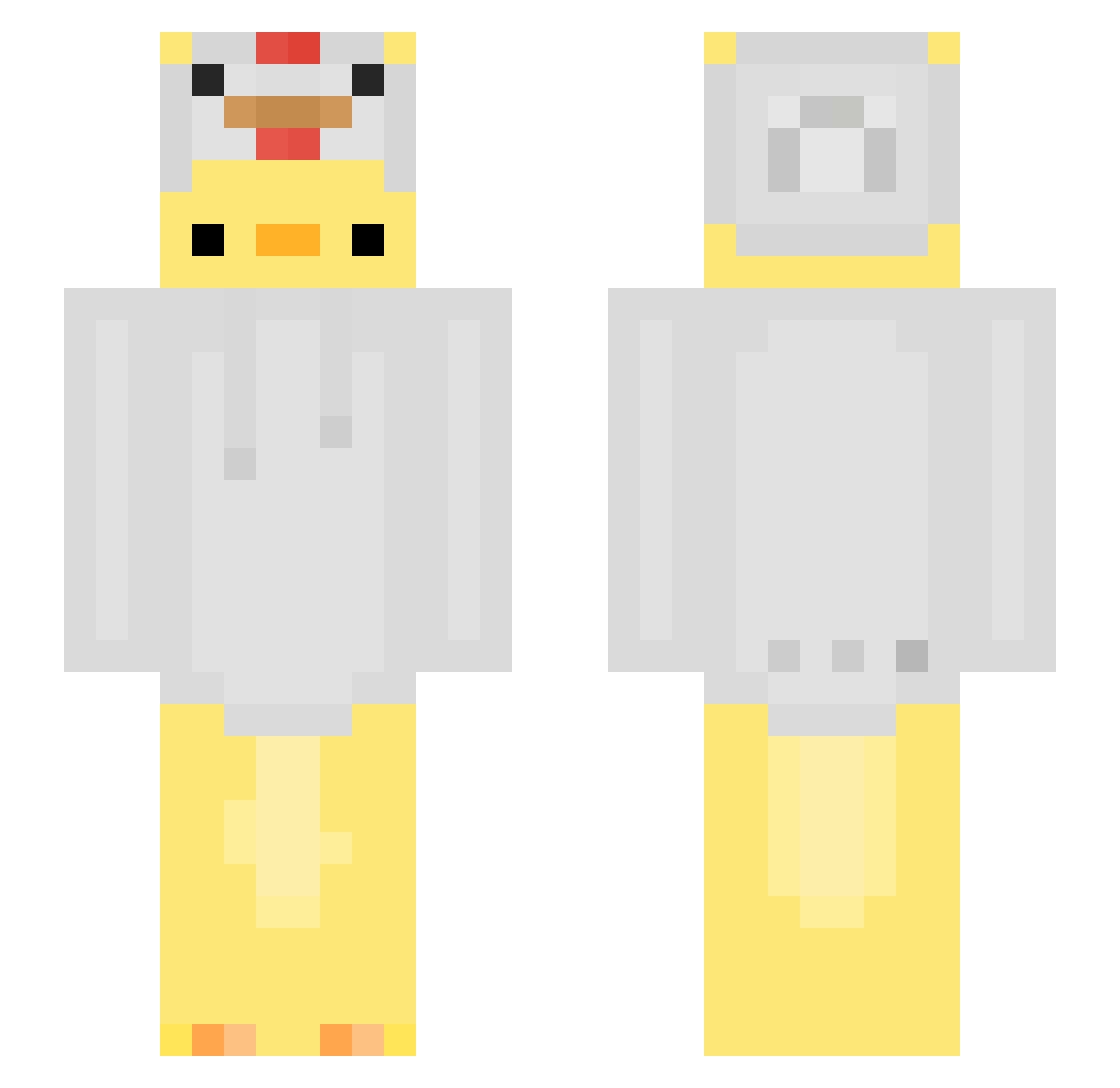 MC_Moonlight Minecraft skin, front and back view