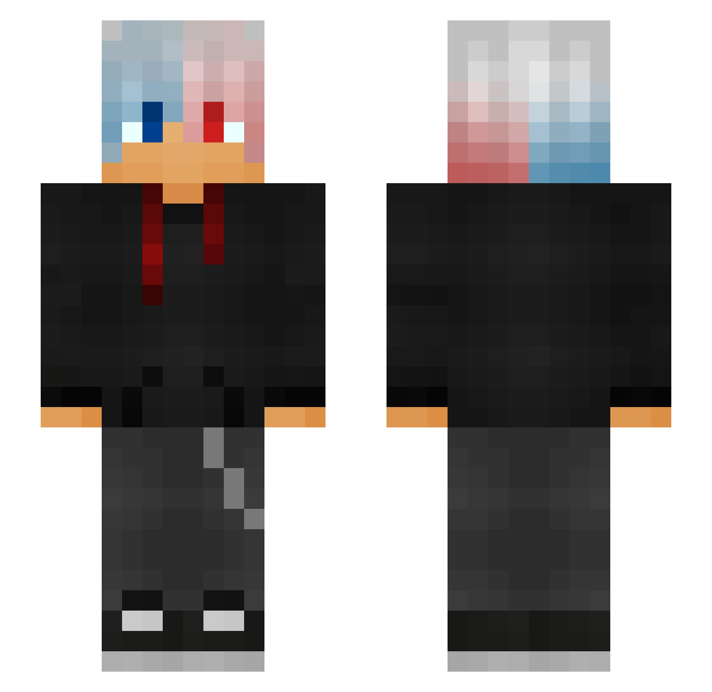 Apenas_Peter Minecraft skin, front and back view