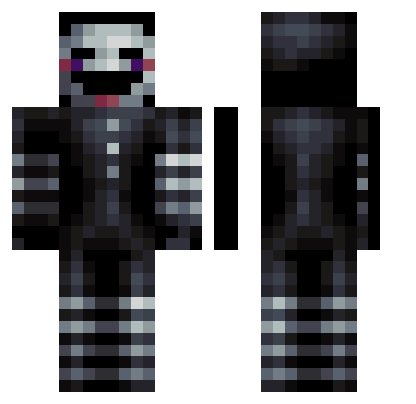 willmcm Minecraft skin, front and back view
