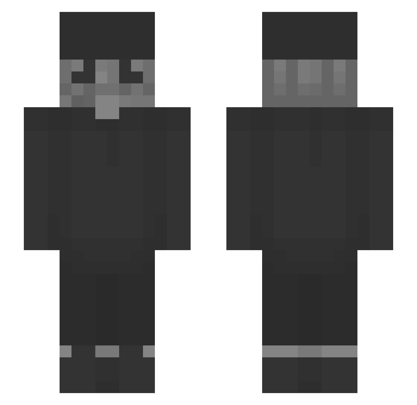kianqt Minecraft skin, front and back view