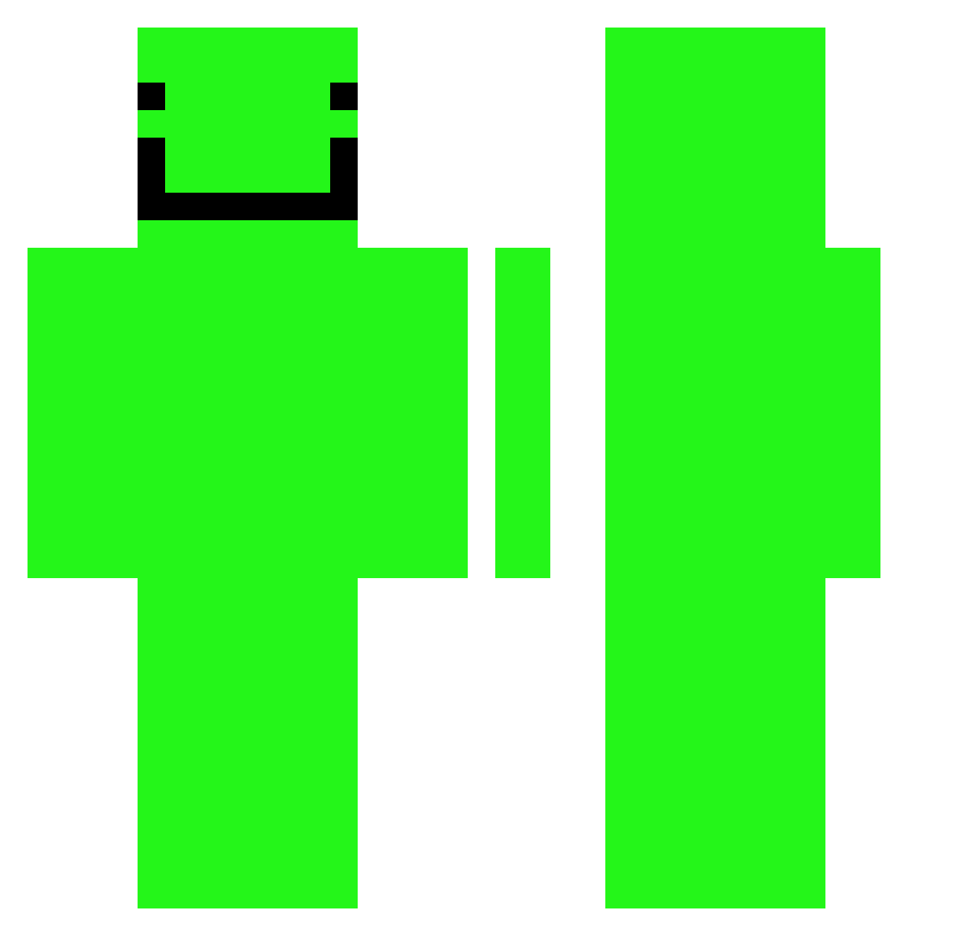 smrmdoal Minecraft skin, front and back view