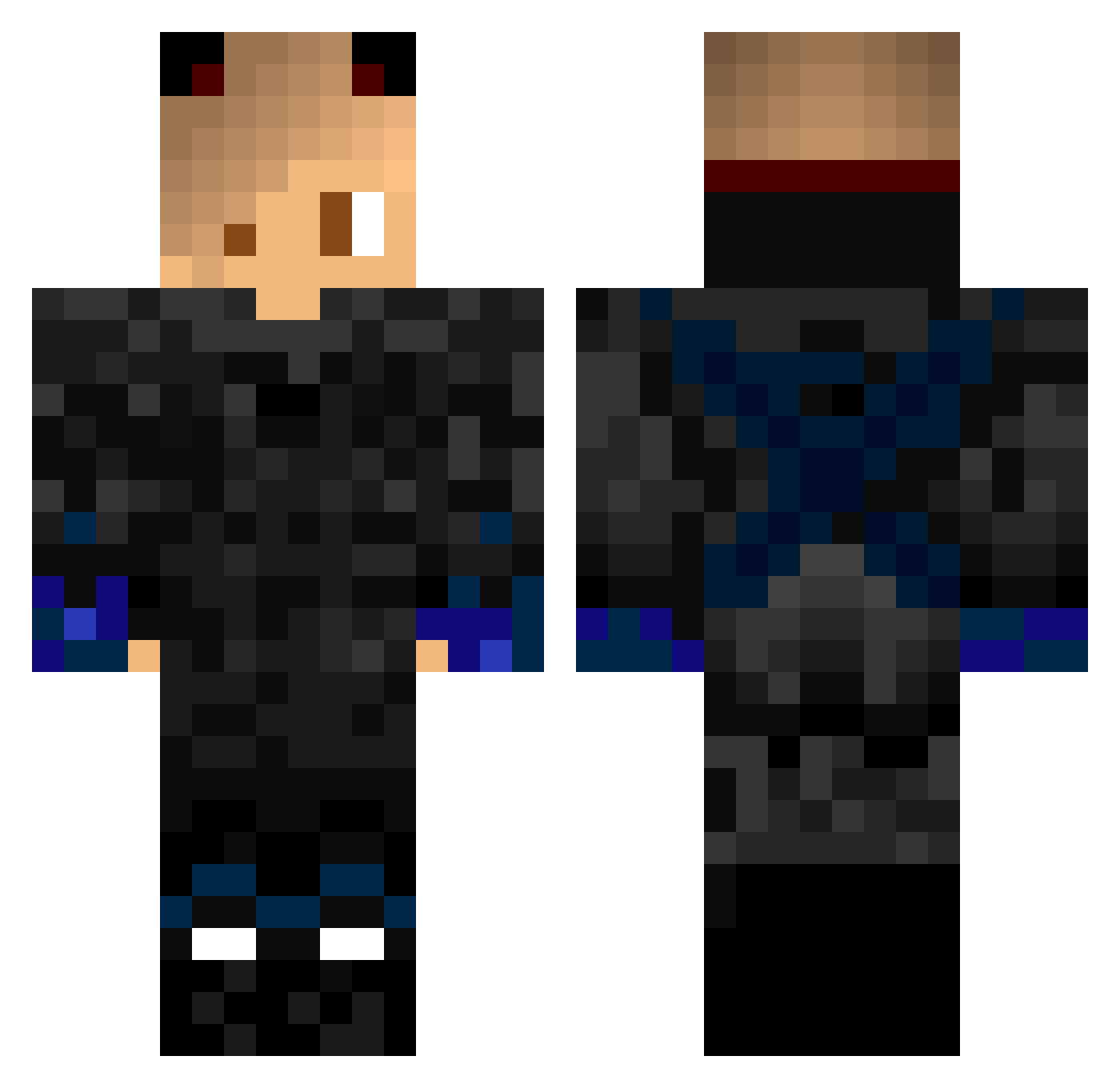yusuf2703 Minecraft skin, front and back view
