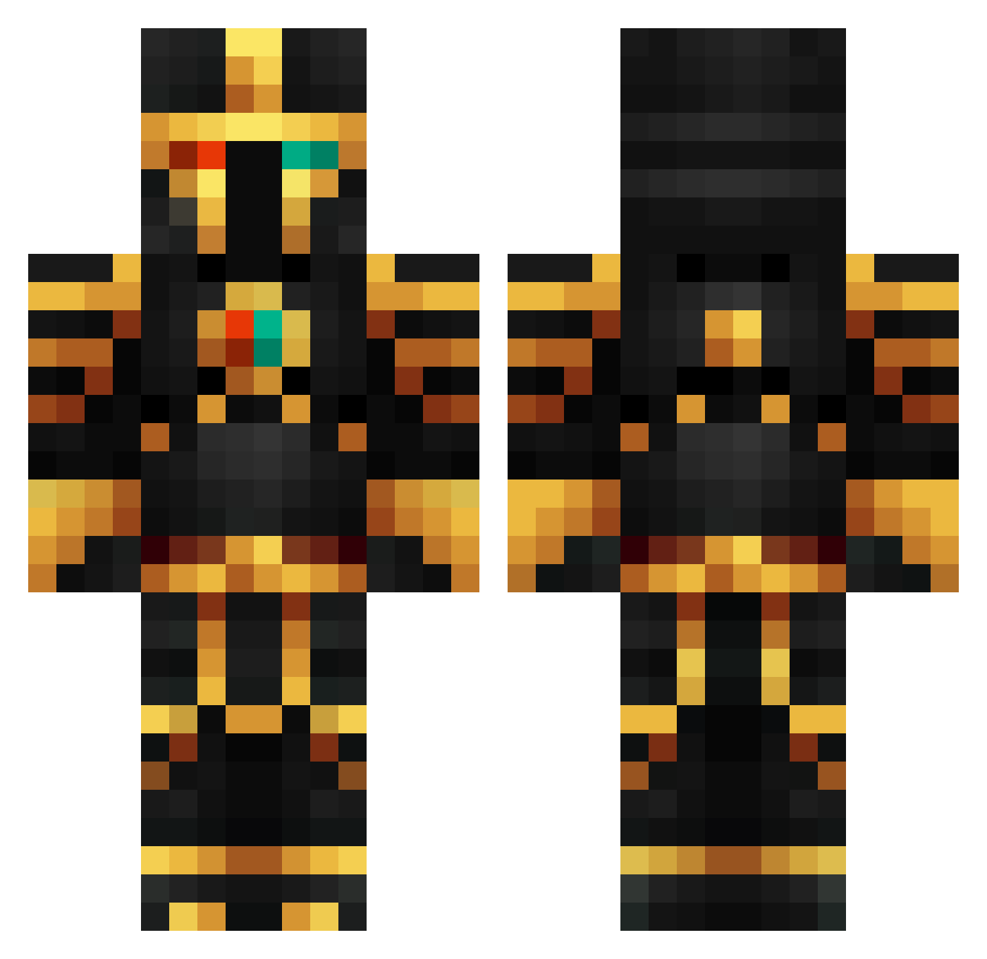 hlw_nicegen_vsb Minecraft skin, front and back view