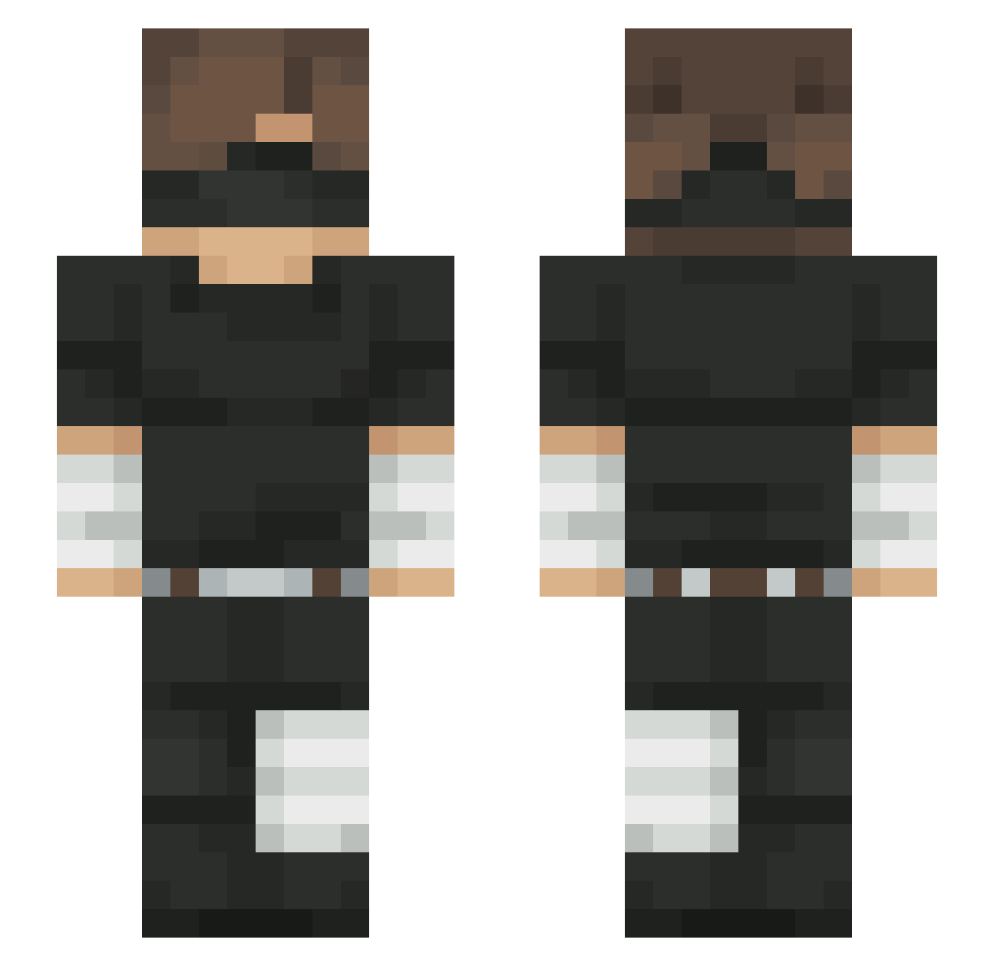 Mauntii_ Minecraft skin, front and back view
