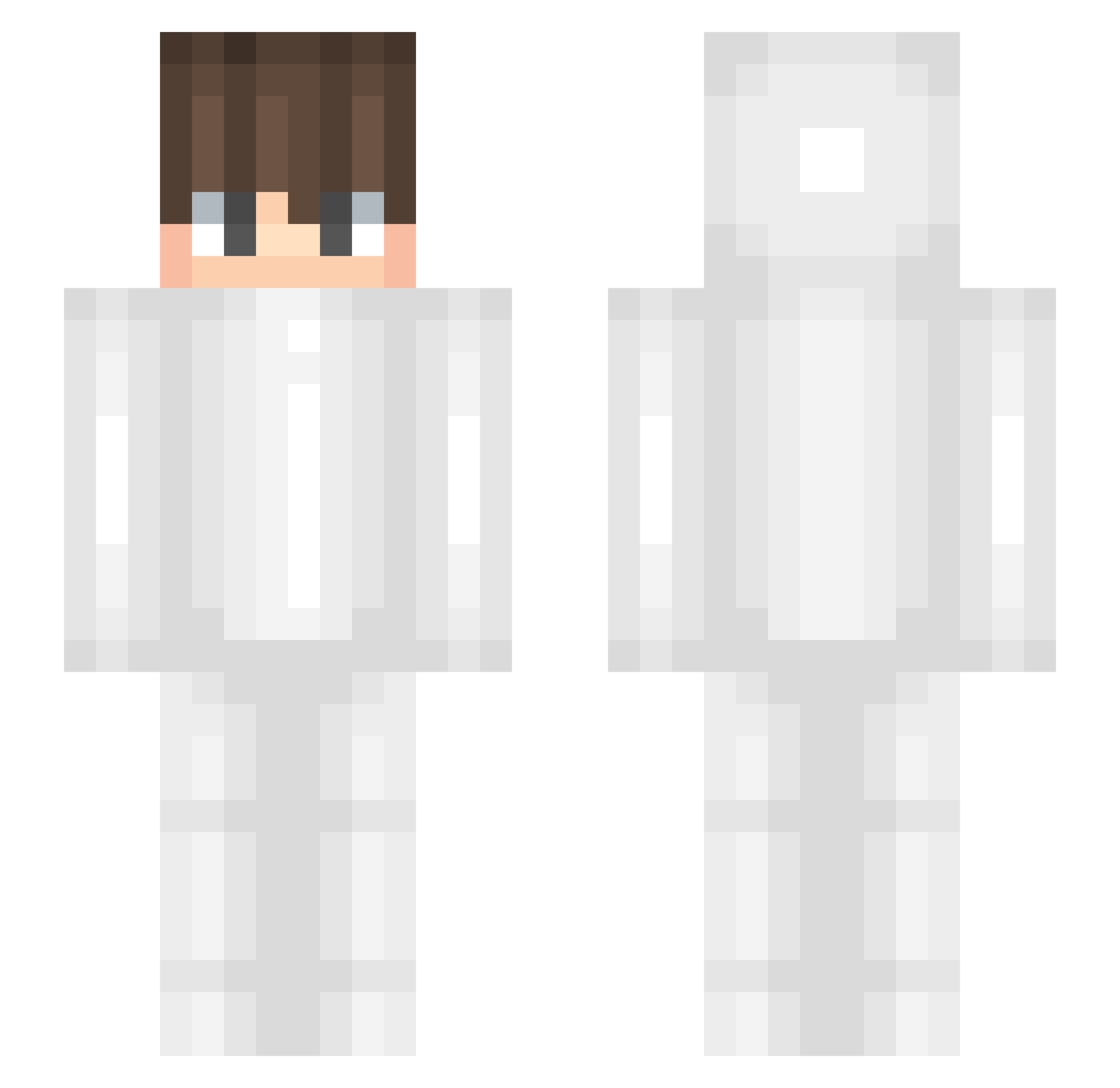 achievers Minecraft skin, front and back view