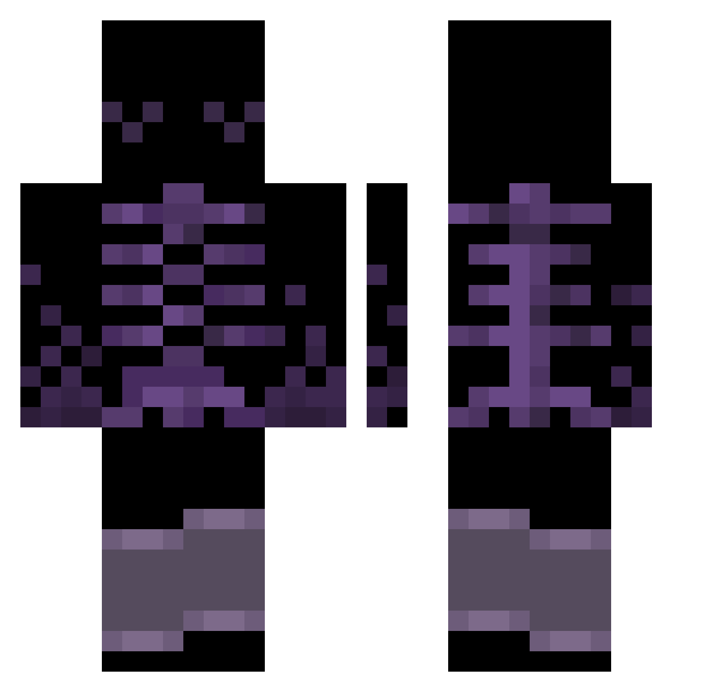 mango3035 Minecraft skin, front and back view