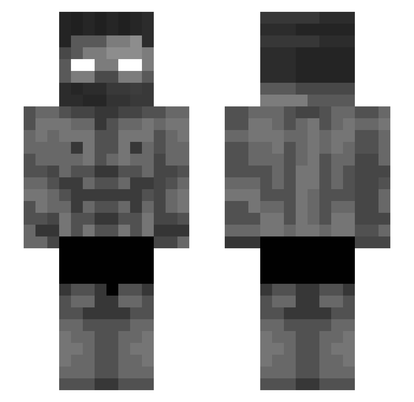 ahoymateyy Minecraft skin, front and back view