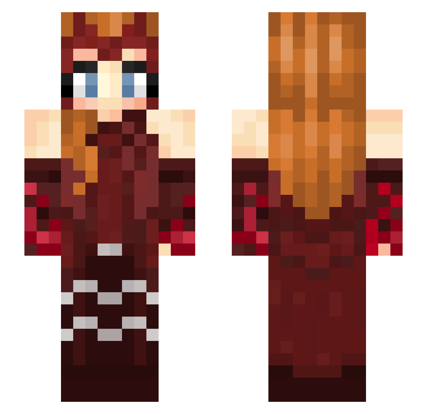 Anthony_Herrera Minecraft skin, front and back view