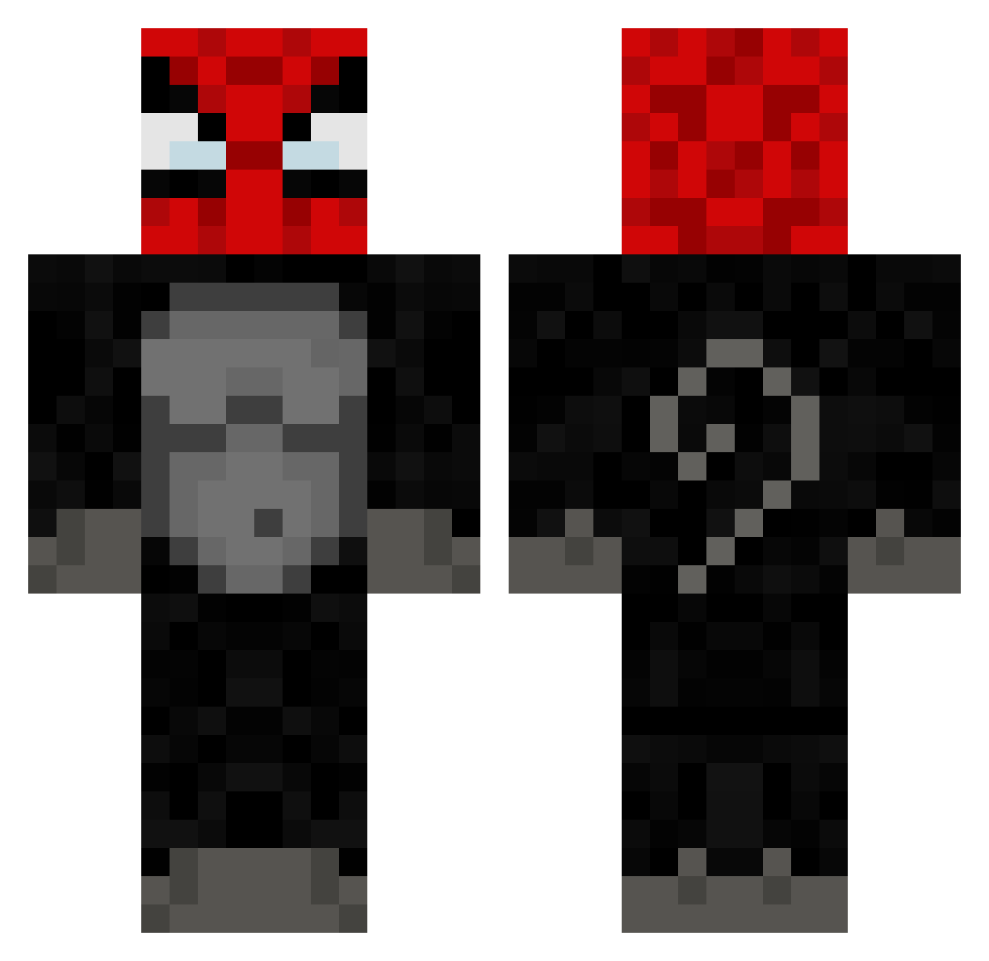 thswy Minecraft skin, front and back view