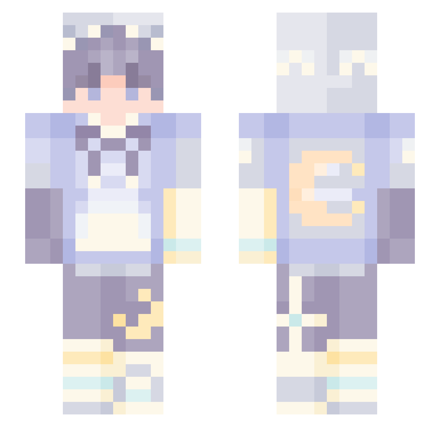_Gate_Keeper_ Minecraft skin, front and back view