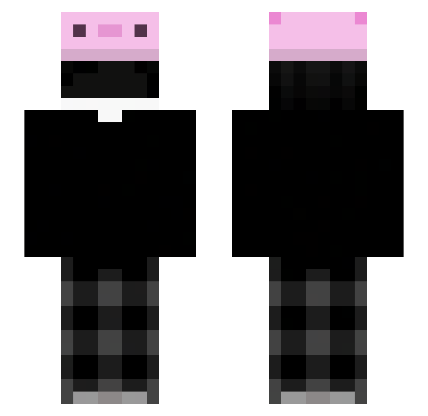 Henri_McO Minecraft skin, front and back view