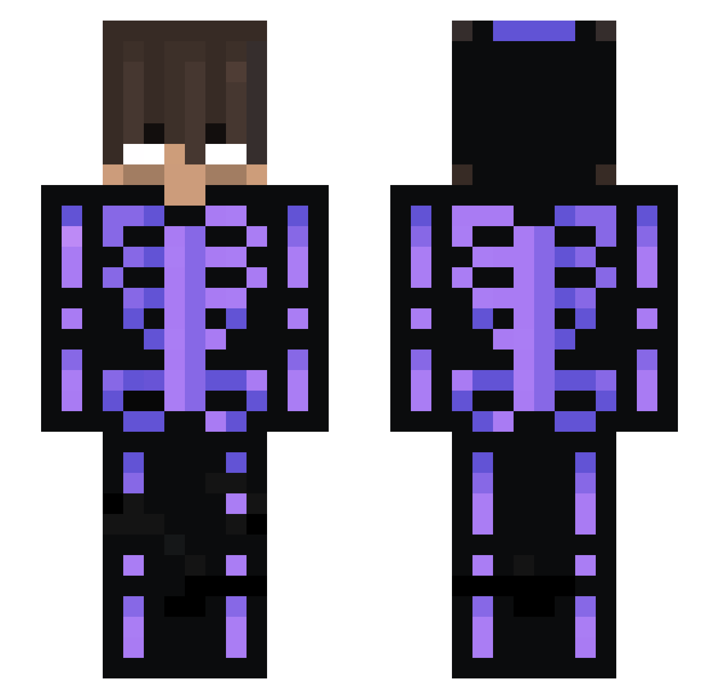 lilboy225 Minecraft skin, front and back view