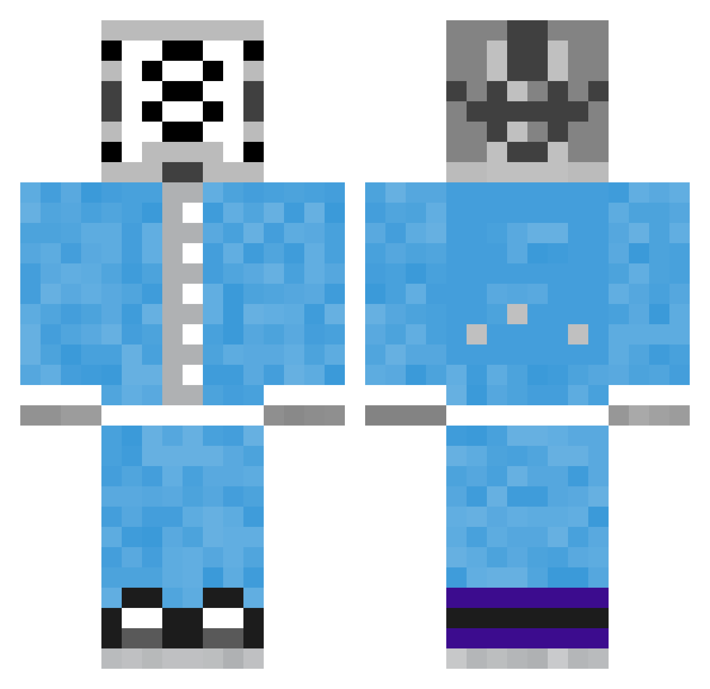 JD_Knudsen Minecraft skin, front and back view