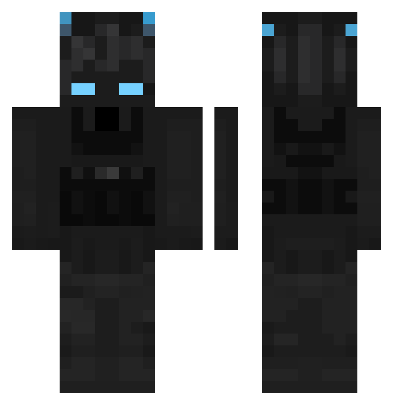 yibas_ Minecraft skin, front and back view