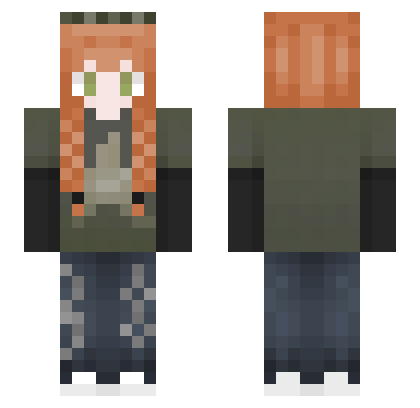 gatlingg_ Minecraft skin, front and back view