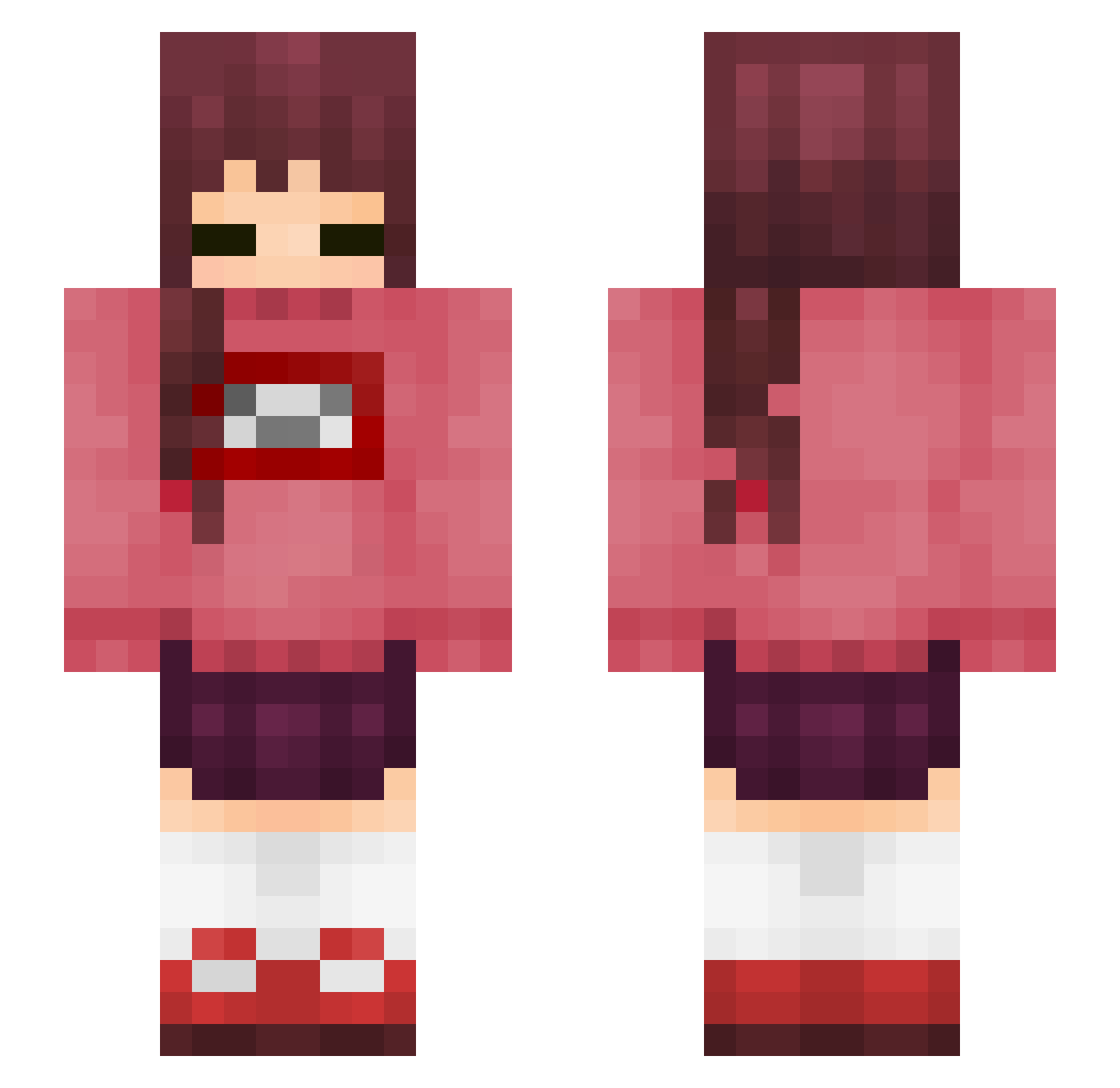 frozone_013 Minecraft skin, front and back view