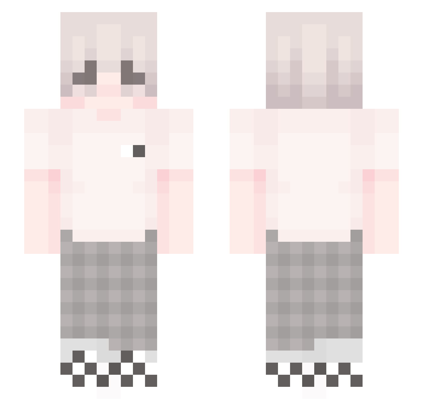 xUnNaruto_ Minecraft skin, front and back view