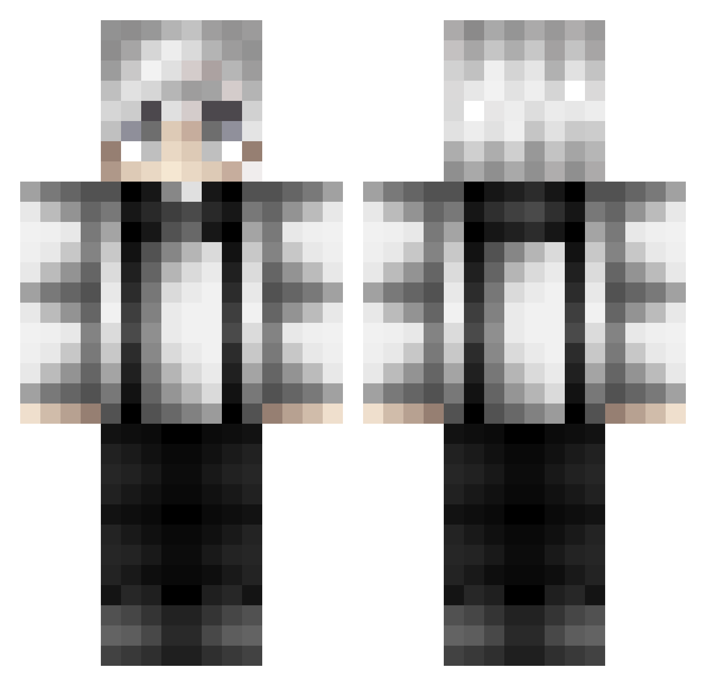 YoussefLaTerreur Minecraft skin, front and back view