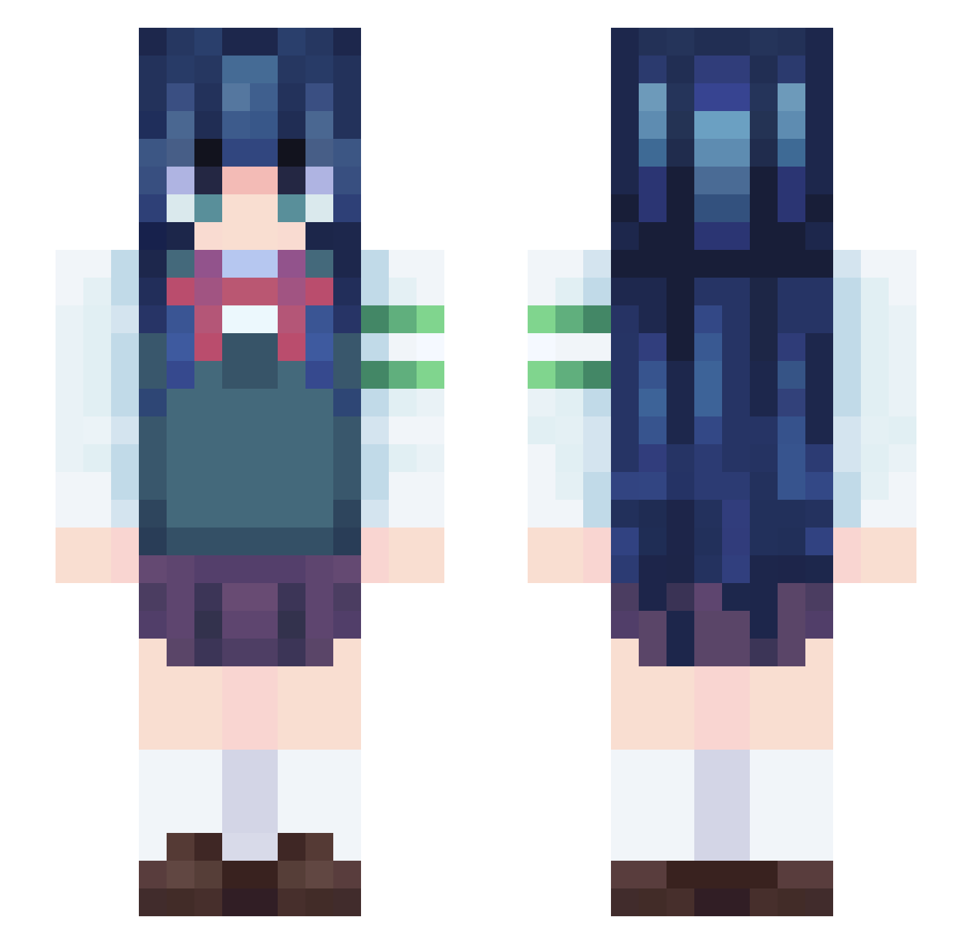 tsundere4331 Minecraft skin, front and back view